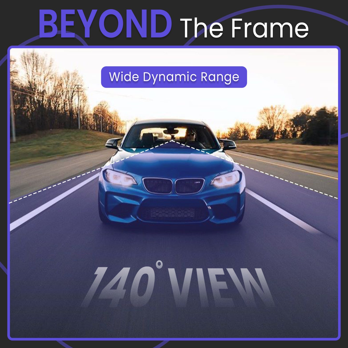 Autofy V81 Car Dash Camera 4K Ultra HD (8MP) Front 2K QHD (4MP) Rear Dash Camera