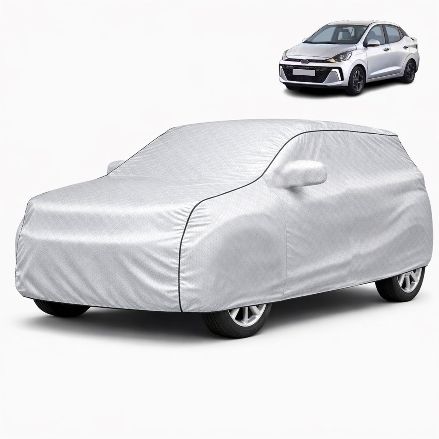 Autofy  SilverTech Car Coverfor Hyundai Aura [Year 2020 Onwards]