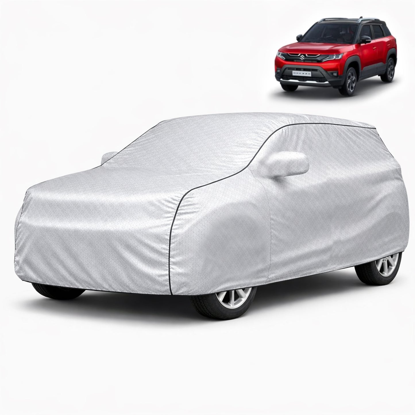 Autofy  SilverTech Car Coverfor Maruti Vitara Brezza [Year 2015 Onwards]