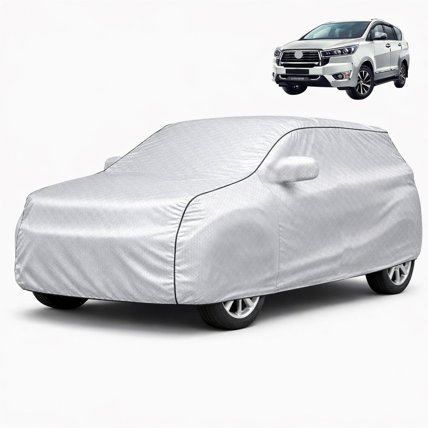 Autofy  SilverTech Car Coverfor Toyota Innova Crysta [Year 2016 Onwards]