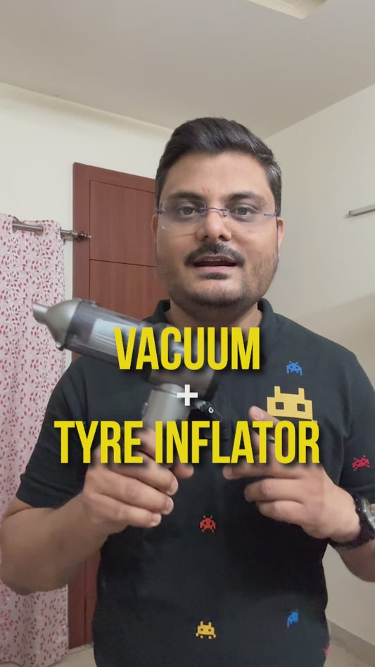 Autofy Bolt 5-in-1 Wireless Car Vacuum Cleaner & Tyre Inflator 18000Pa suction, 150 PSI inflator