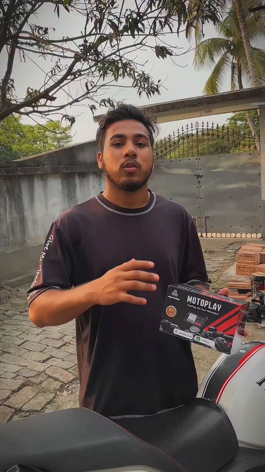 Autofy Motoplay Waterproof 5’ Inch Bike Navigation Carplay Screen - New Quick Detatchable Design