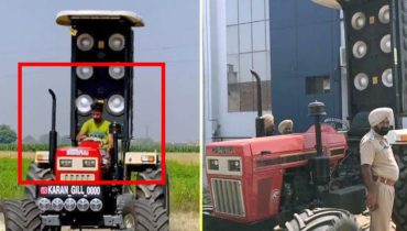 Punjab Police Seizes Modified Tractor With 52 Speakers: imposes a Fine of Rs. 1.5 lakh