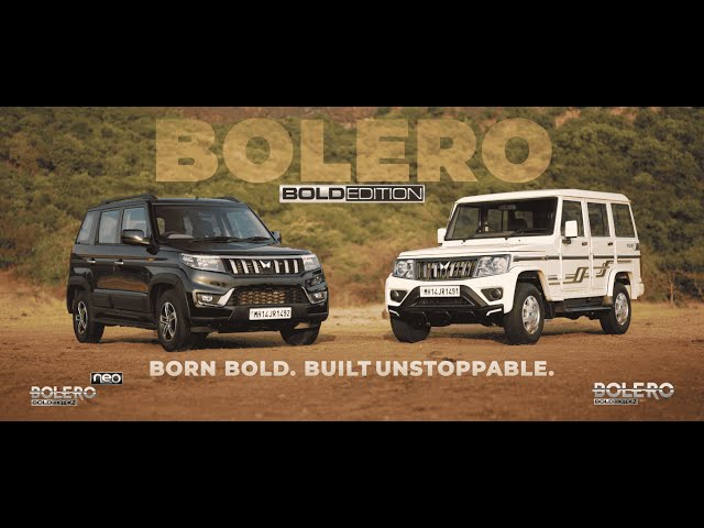 Mahindra Bolero and Bolero Neo Bold Editions
